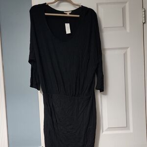 Banana Republic Black Long Sleeve Dress